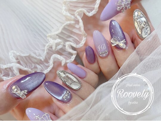 2025年冬】パープル リボンのネイルデザイン集｜人気順  