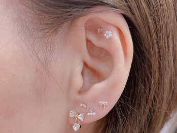 ルシェリ(Le cheri)の写真/【新メニュー耳つぼジュエリー☆】可愛い耳元を作りながらオシャレ×健康をサポート♪