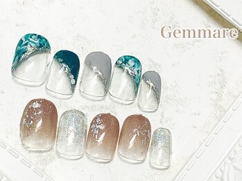 ジェンマーレ 二子玉川店/マーブル柄フレンチデザイン