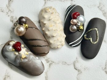 チェリーズネイル(Cherrys Nail)/バレンタイン チョコネイル