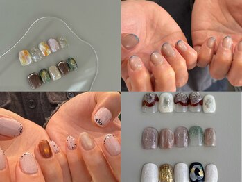 スカイフラワー アイ ネイル(sky flower)の写真/ニュアンスデザイン、フォルムにこだわったシンプルネイルおまかせください。丁寧な施術に自信◎