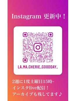 ラ マ シェリ(La. ma cherie)/Instagram、QRコード♪