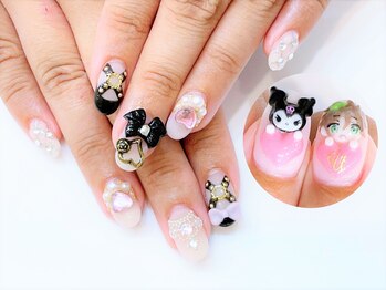ネイルコレクション ピンク(Nail Collection Pink)/ジェル放題+キャラ♪うらたぬき