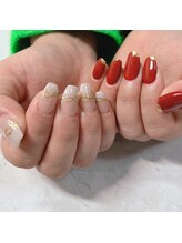 ブラン(blanc)/アシメントリーネイル