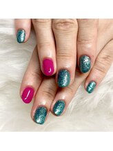 マイオティック ネイル(miotic nail)/夏色グリッターワンカラー