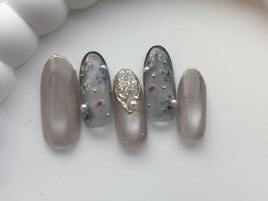 押し花ネイル/8000円