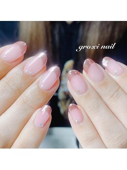 グロッシィネイル(gro:ci nail)/フレンチネイル¥9000 2
