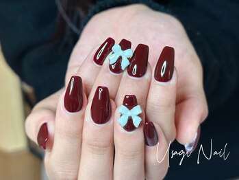 ウサギネイル 新大久保店(usagi nail)/マグネットフレンチ秋可愛い