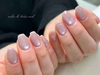 サロンドルリネイル(salon de Ruri nail)の写真/【うる艶感◎ 随時新色入荷★パラジェル/マグネットワンカラー¥8300】技術力×モチの良さも定評あり！