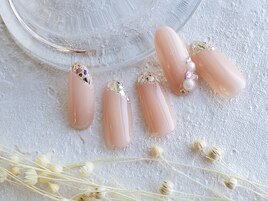 ガラスフレンチネイル☆