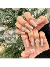 ロアンネイル(roan nail)/きらきらフレンチ