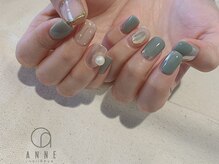 アンネ 梅田 GRACE店(ANNE)/くすみちゅるんグリーンカラー