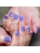 たゆ ネイル(たゆnail)/紫ワンカラーネイル