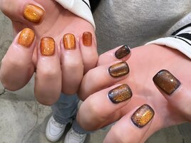 オレンジネイビーマグネット