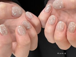 3)6000円 シンプルネイル 0320a