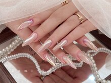 ワンホンネイル 新宿(Rumi Nail)/オーロラ/ミラー/長さだし/新宿