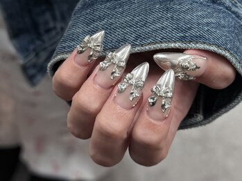 エイト ネイル 渋谷駅前店(eight nail)/ミラーフレンチ