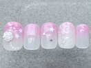 ピンクグラデレース¥8000