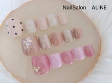 ネイルサロン アリーヌ(ＡＬＩＮＥ)/9月シンプルコース￥5500