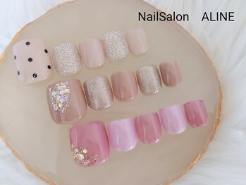 ネイルサロン アリーヌ(ALINE)/9月シンプルコース¥5500