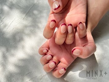 ミンクスプラス ネイル(MINX plus)/French×basecolor