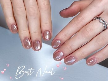 Best Nail 大宮東口店 【ワンホンネイル・スカルプ・パラジェル・上品ジェルネイル】の写真/短い爪でも映える、ショートネイルデザイン多数★日常やオフィスネイルにぴったり♪毎日を可愛く彩る指先に