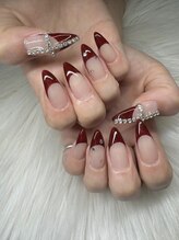 タムタムネイル 本厚木(Tam Tam Nail)/フレンチネイル+パーツ
