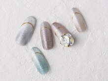 サンミーゴネイル 神戸店(Sunmego Nail)/ギャラクシーメタリックフレンチ