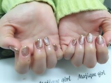 ネイルサロン マジックガール(Nail Salon MagiqueGirl)/【マグネットミラーニュアンス】