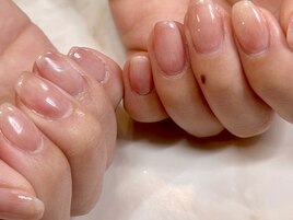 大人気！桃ネイル パラジェル