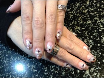 ラメW変形フレンチ