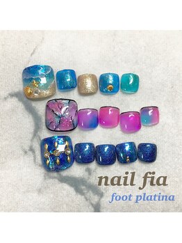 ネイルフィア(Nail Fia)/【フット定額】プラチナコース