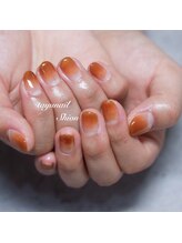 たゆ ネイル(たゆnail)/ブラウングラデーションネイル