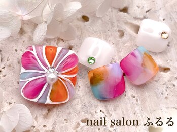 夏限定!サマーフットネイル#M