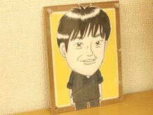 先生の似顔絵は、常連の方からのプレゼントだそうです★