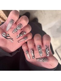 ロングスカルプネイル