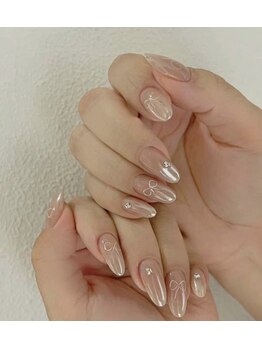 ヘブン ネイル 鶯谷(HEAVEN Nail)/シアーリボンネイル