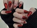 バレンタインネイル