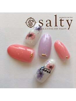 ネイルアンドアイラッシュサロン ソルティ 寺田町(salty)/ハンドネイル/アート10本コース
