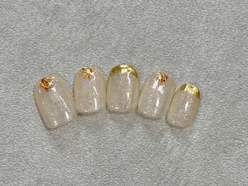 エムズサロン(M's Salon.)/キラキラゴールドフレンチ