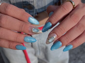 サクノネイル(SAKUNONAIL)/ブルーマグネットニュアンス