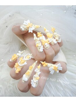 CoCo Nail【ココネイル】渋谷《長さ出し専門店/つけ放題/持ち込み》/