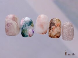 春色質感奥行きネイル