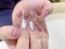 ジーフィンガー 大井町店(G Finger)/ピンクマグ×リングネイル♪