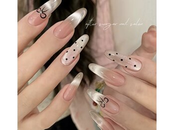 after sugar nail salonの写真/《SNS話題沸騰★》思わずうっとり見惚れる上品な輝き*トレンド感溢れる韓国風デザインもお任せ☆