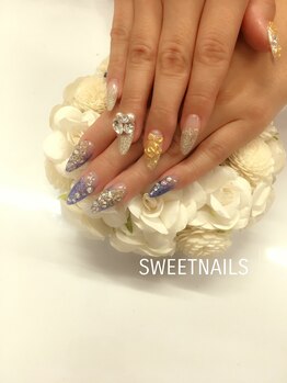 スウィートネイルズ(Sweet Nails)/ラメグラデスカルプ