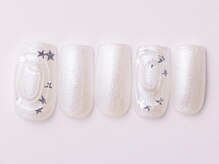 ジェミーネイル エビス(Jemiy nail ebisu)/キラキラ囲みぷっくり星7480yen