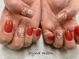 手描きミラーフラワー