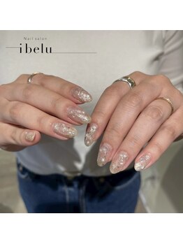 イベル 梅田店(ibelu)/きらきらニュアンスネイル
