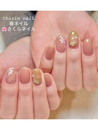 可愛い桜ネイル